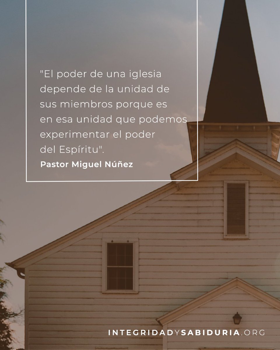 Puedes ver el sermón 'Orando con el Hijo por la unidad de Su iglesia' predicado por el pastor Miguel Núñez (@PastorMNunez) y basado en Juan 17:20-26 aquí: buff.ly/3MChcIO