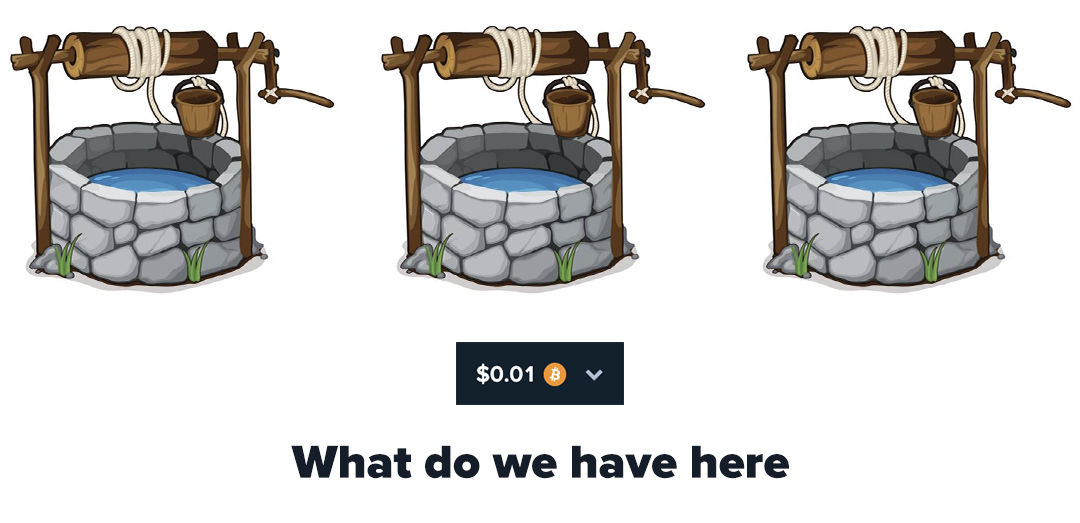 Stake's tweet image. Logging back into your account to see Bitcoin has gone up and now you have 0.01c in your account 😎