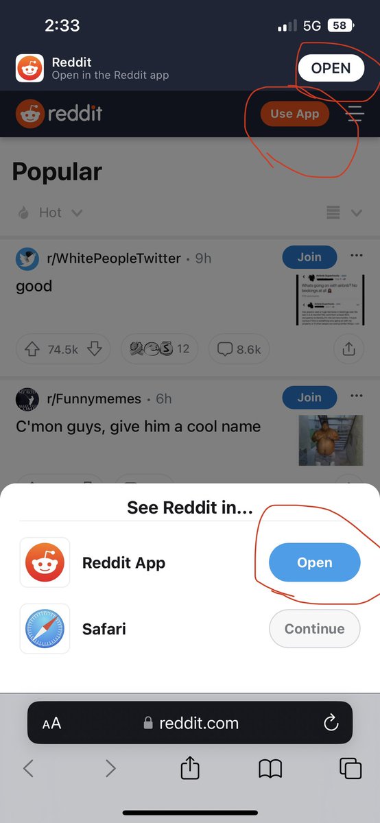 When you visit reddit.com . Maybe if they added just one more prompt…