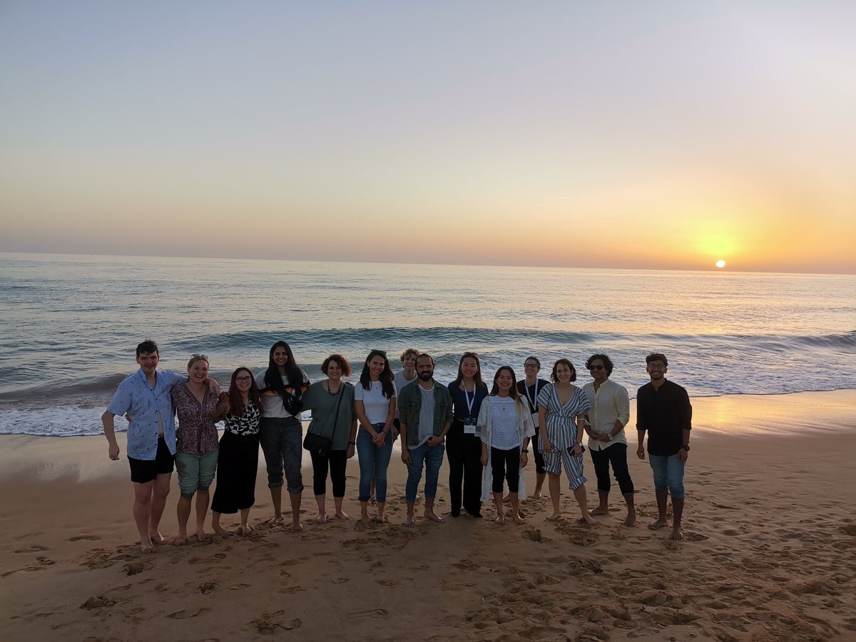 On the beach tonight enjoying the sunset and waves with some lovely PhD students from #ISDB2021 #ISDB2022
