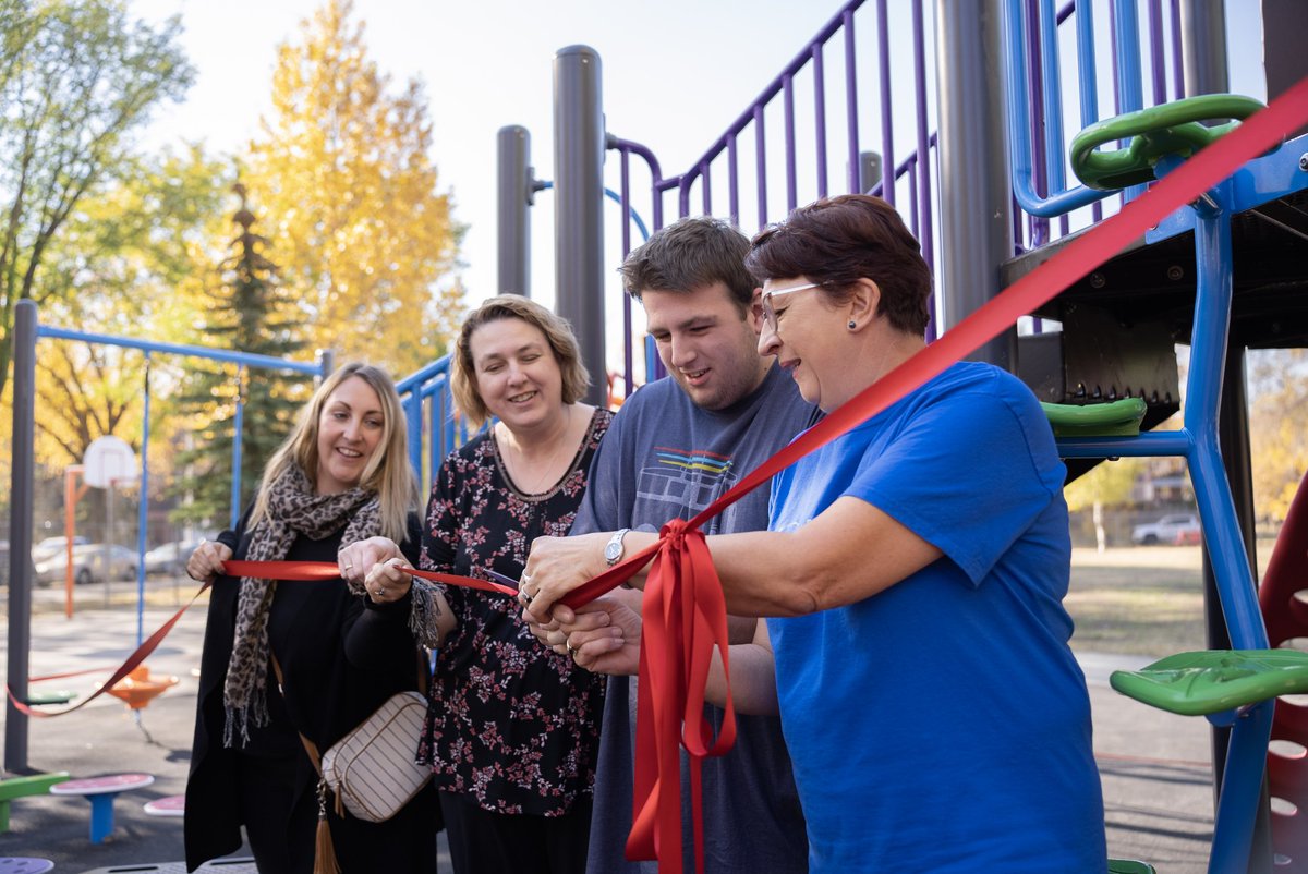 We are so grateful for our new park! Today was our Park Blessing and Grand Opening, including an Indigenous blessing and smudge from Elder Philip, a message from the Board of Trustees, and a Blessing from Fr. Glenn! It was a fantastic day! <a href="/AleneMutala/">Alene Mutala</a> <a href="/EdmCathSchools/">ECSD</a>