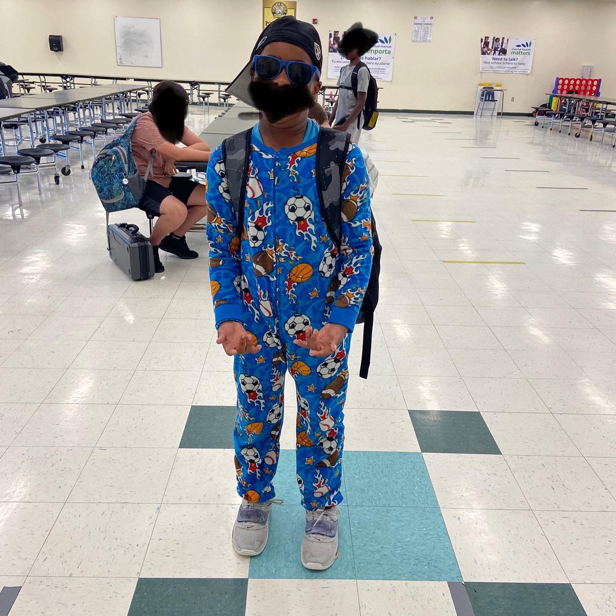 Another PRIDEful Moment: Making lemonade 🥤 out of lemons 🍋.  Since today is one of the days to make up for the hurricane, let’s make it Pajama Day!!! It was a big hit for all.  Love my Jaguar Family 🖤💛🐆