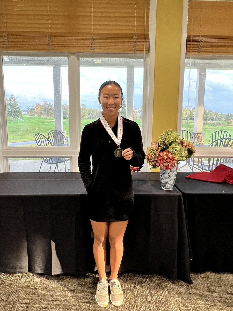 BCPSAthletics's tweet photo. Presenting your 2022 @BaltCoPS individual golf champs! Adam Green &amp; Aleia Yeager from @HerefordHSBulls (Adam back to back championships!) @BCPSSportsScene https://t.co/eIiiiFh8RZ
