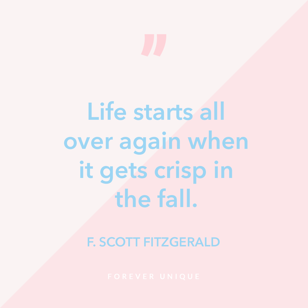 BeForeverU's tweet photo. Life starts all over again when it gets crisp in the fall.” ― F. Scott Fitzgerald #ForeverUnique  #October #Fall https://t.co/vQaMbFZPJe