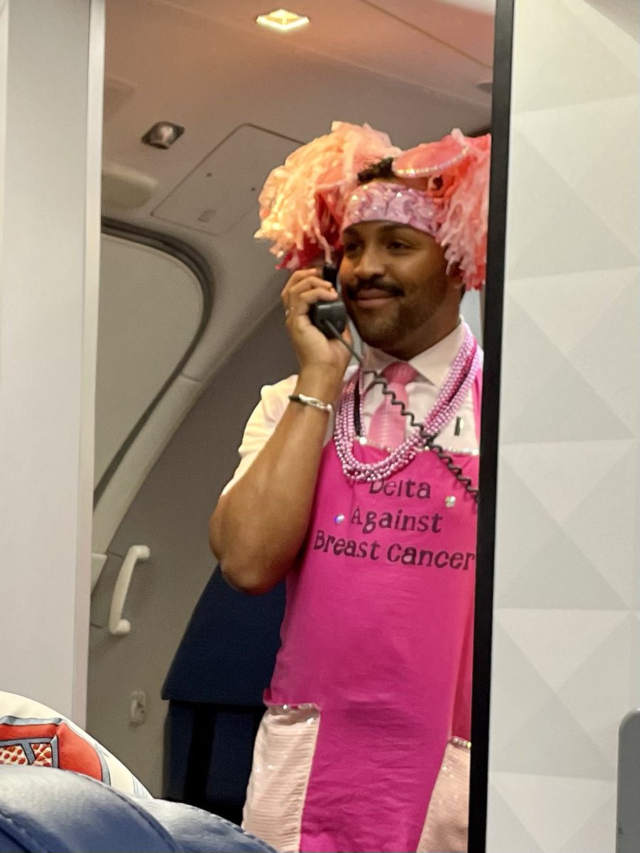 Because this is how <a href="/Delta/">Delta</a> rolls! #fightbreastcancer