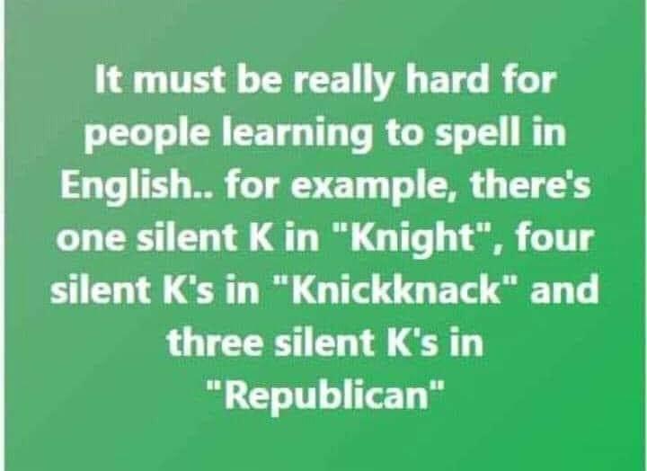 jilevin's tweet photo. The "k" is silent… https://t.co/mB1szWgz4z