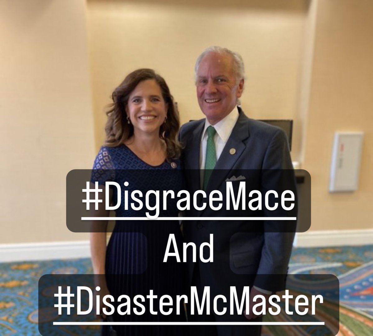 DistinctStink's tweet image. Hey South Carolina, get your shit together and vote out #DisgraceMace and #DisasterMaster. #SC01 and all the people of the state DESERVE BETTER. #SCPol #SCGov #LowCountryFirst