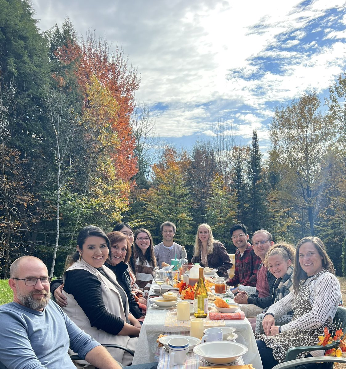 Gorgeous day for a Fall Feast with the lab!! <a href="/TMillerLab/">Miller Lab at Dartmouth</a> It’s amazing to be part of such an incredible lab family!