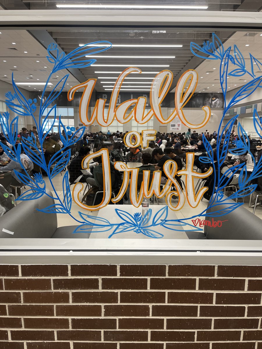 rhscounselors21's tweet photo. Our Wall of Trust turned out AMAZING!!! @RandleHS @CHARACTERCOUNTS #defendtheden #charactercountsweek #Becauseitcounts https://t.co/AN8HtiWjBg