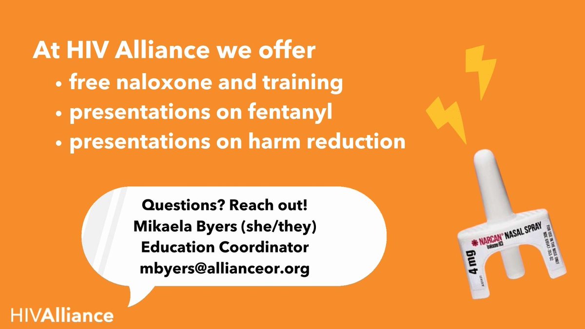 HIVAlliance's tweet photo. Myths and misinformation are scary; that's why we put together this Fentanyl Mythbusting graphic. To learn more about fentanyl, naloxone, or harm reduction strategies, reach out to our Education Coordinator Mikaela at mbyers@allianceor.org https://t.co/CYQPDOZts2