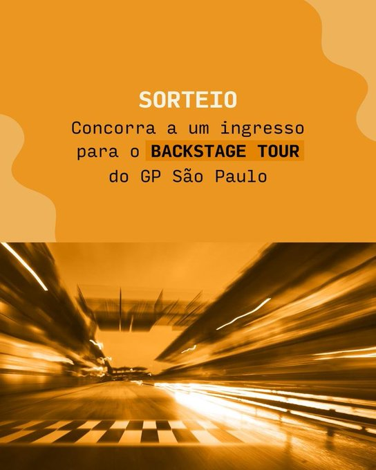 blog_formula1's tweet photo. 🚨 RESULTADO DO SORTEIO BACKSTAGE TOUR! 🚨

@NishidaBruna é a grande vencedora do sorteio!!! Com o backstage tour ela poderá ter acesso ao pit lane, sala de imprensa, race control, espaços VIP e mais áreas restritas ao público! Além de pisar na PISTA DE INTERLAGOS!

PARABÉNS!!! https://t.co/DghO6ryLSf