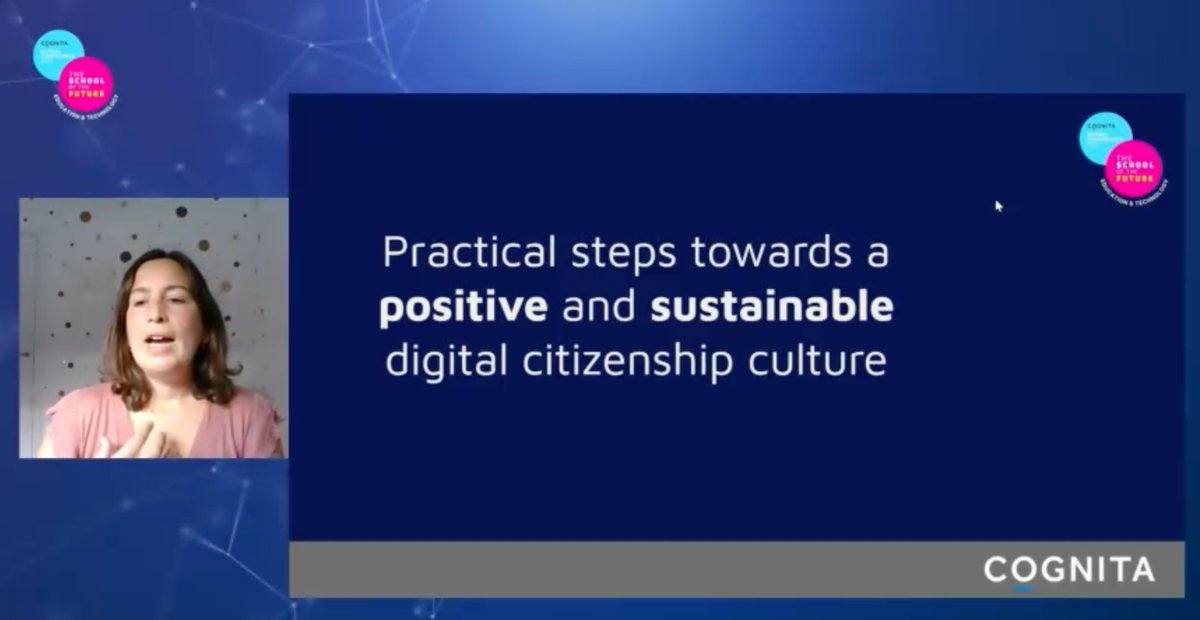MrsAmadorScott's tweet photo. @sabrieo session focused on #DigitalCitizenship #curriculums #resources from @CommonSenseEd &amp; @GoogleForEdu that @CognitaSchools #educators #students #families can benefit of to navigate today's complex/digital world #SOFT22 #CognitaWay https://t.co/RzCncMKGii