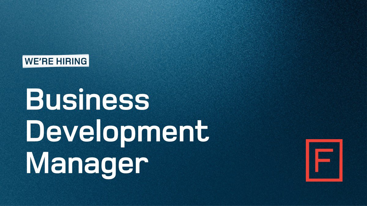 We’re looking for a Business Development Manager to join our team! 

Details + how to apply: foundrymakes.com/careers/busine…