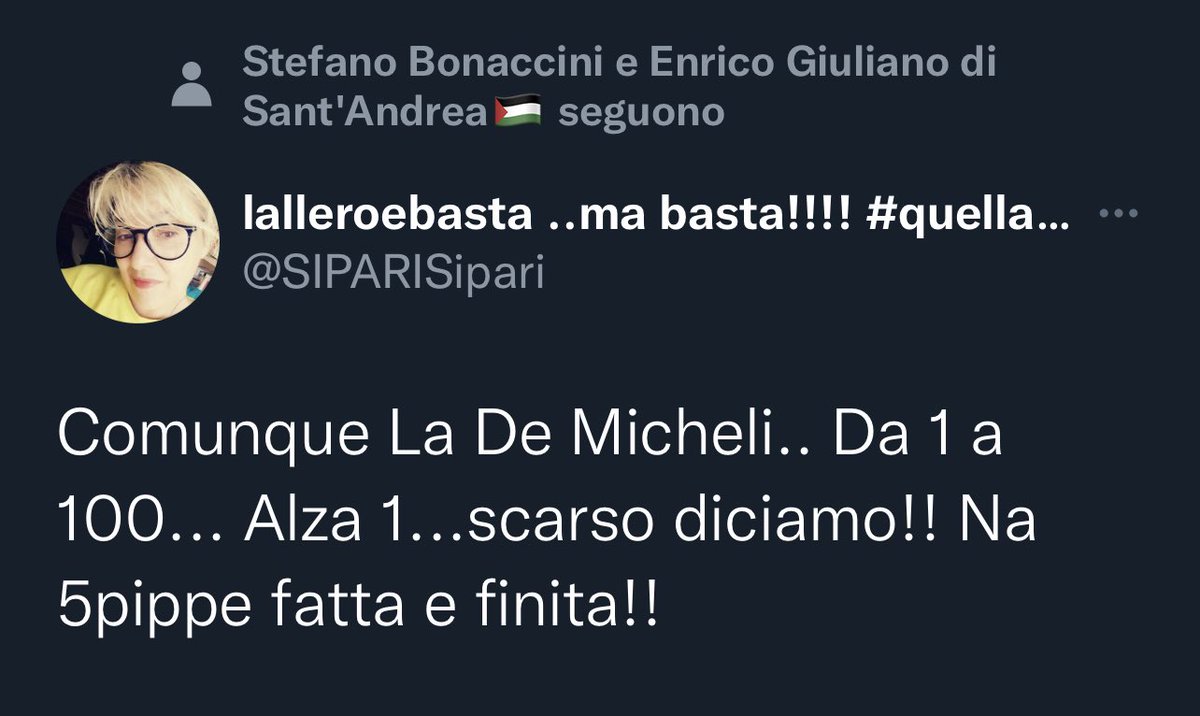 Marilena0407's tweet image. Ma #bonaccini che #pippe segue ( giusto per abbassarmi al livello di questa signora)?