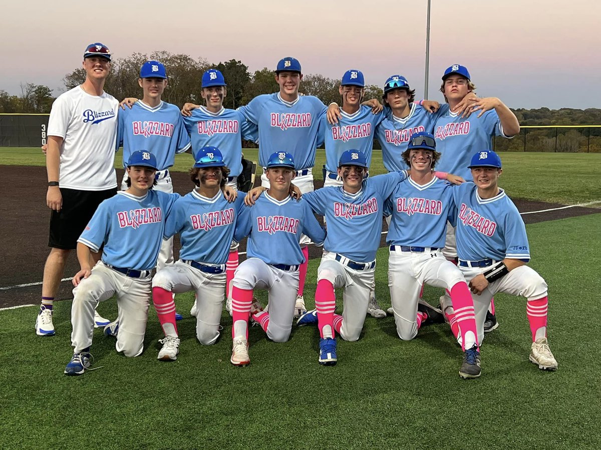 BlizzardBasebal's tweet photo. S/O to #BigBlueBox for sponsoring our #BreastCancerAwareness jerseys this fall! They look awesome!!
#CancerAwareness
#BlueLove💙 https://t.co/WyXO5K2XKh