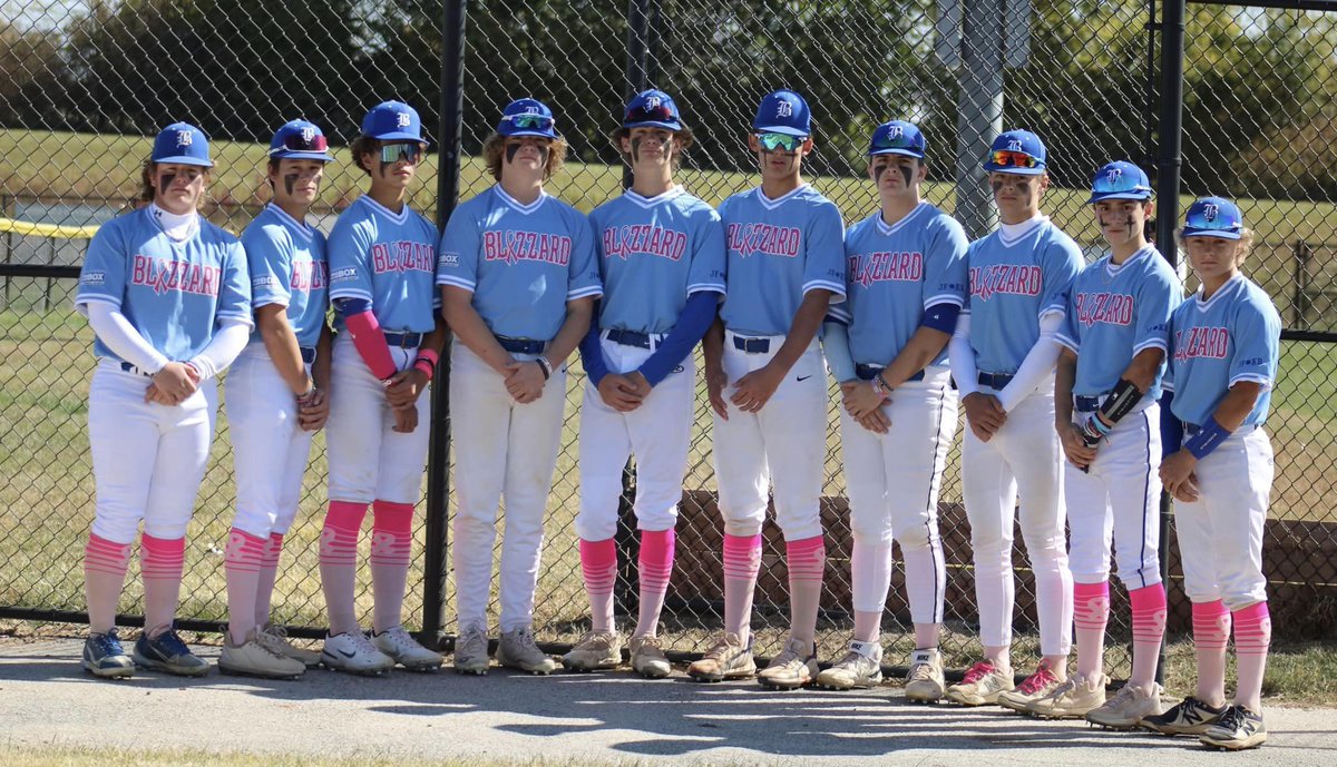 BlizzardBasebal's tweet photo. S/O to #BigBlueBox for sponsoring our #BreastCancerAwareness jerseys this fall! They look awesome!!
#CancerAwareness
#BlueLove💙 https://t.co/WyXO5K2XKh