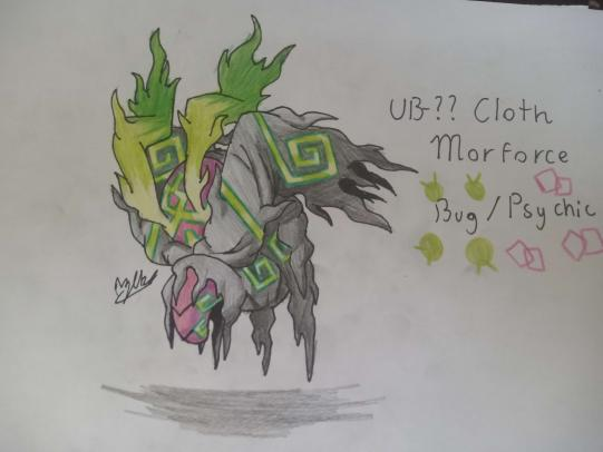 DeepZekrom's tweet photo. #BeastMonth 17, Restrained! UB-?? Cloth aka Morforce the Struggle Pokemon, a Bug Psychic type based on Stress, Cocoons and Straitjackets #fakemon #fakemonartist #ultrabeast #artchallenge https://t.co/nW1S9wqKHs