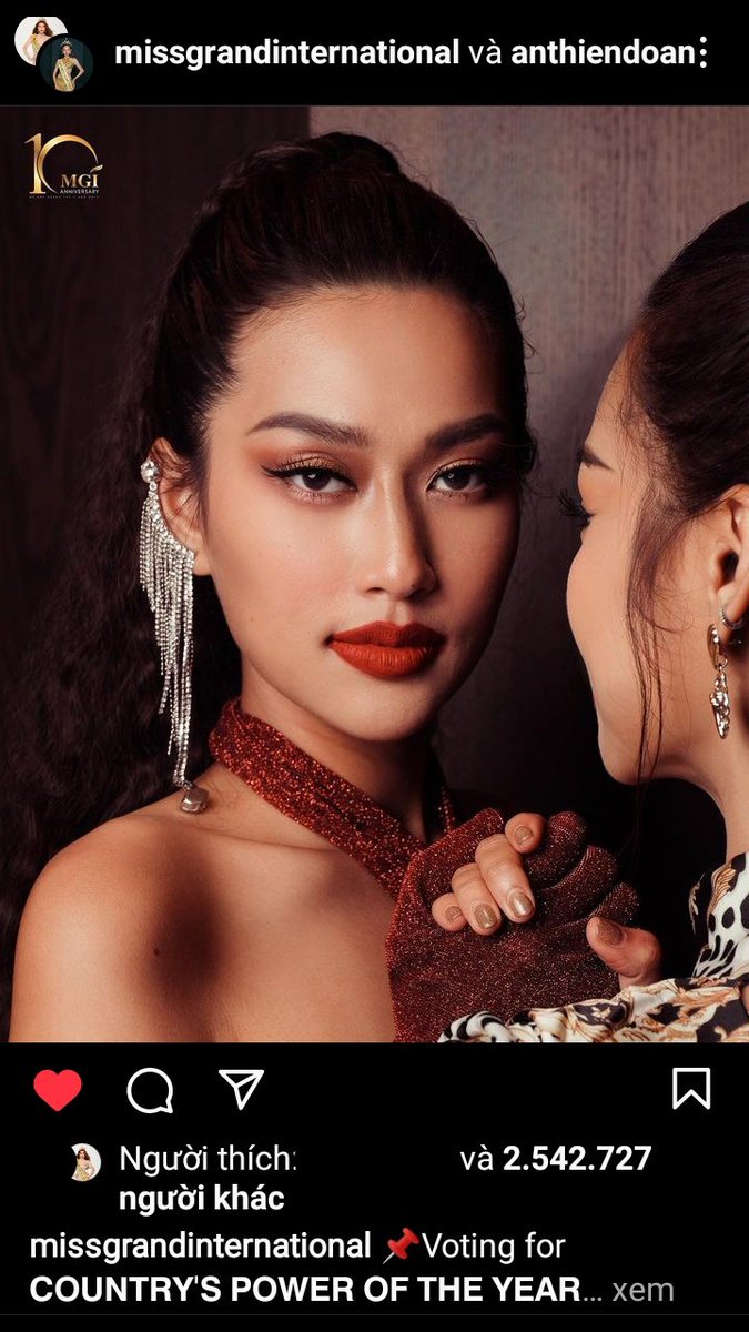 nerii_auo's tweet photo. Hãy heo dõi Instagram Miss Grand International và tim ảnh của Đoàn Thiên Ân (VietNam) và hiện đang thua vote‼️ 10h sáng (18/10) theo giờ Jakarta (Indonesia) sẽ kết thúc bình chọn🔥🔥 Cùng nhau phấn đấu và nỗ lực để lấy vinh quang nào🇻🇳🇻🇳
link:https://t.co/urntwLErQl https://t.co/ppnd5NuanH