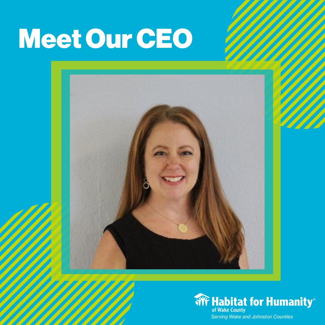 HabitatWake's tweet photo. Patricia Burch, Habitat Wake's new CEO, started with us on Monday, October 10. Believe it or not, she didn't grow up thinking she'd be a Habitat CEO. Read what her dream job was and get to know her here: https://t.co/XehOqbwYpw https://t.co/oVYXzUv8Al