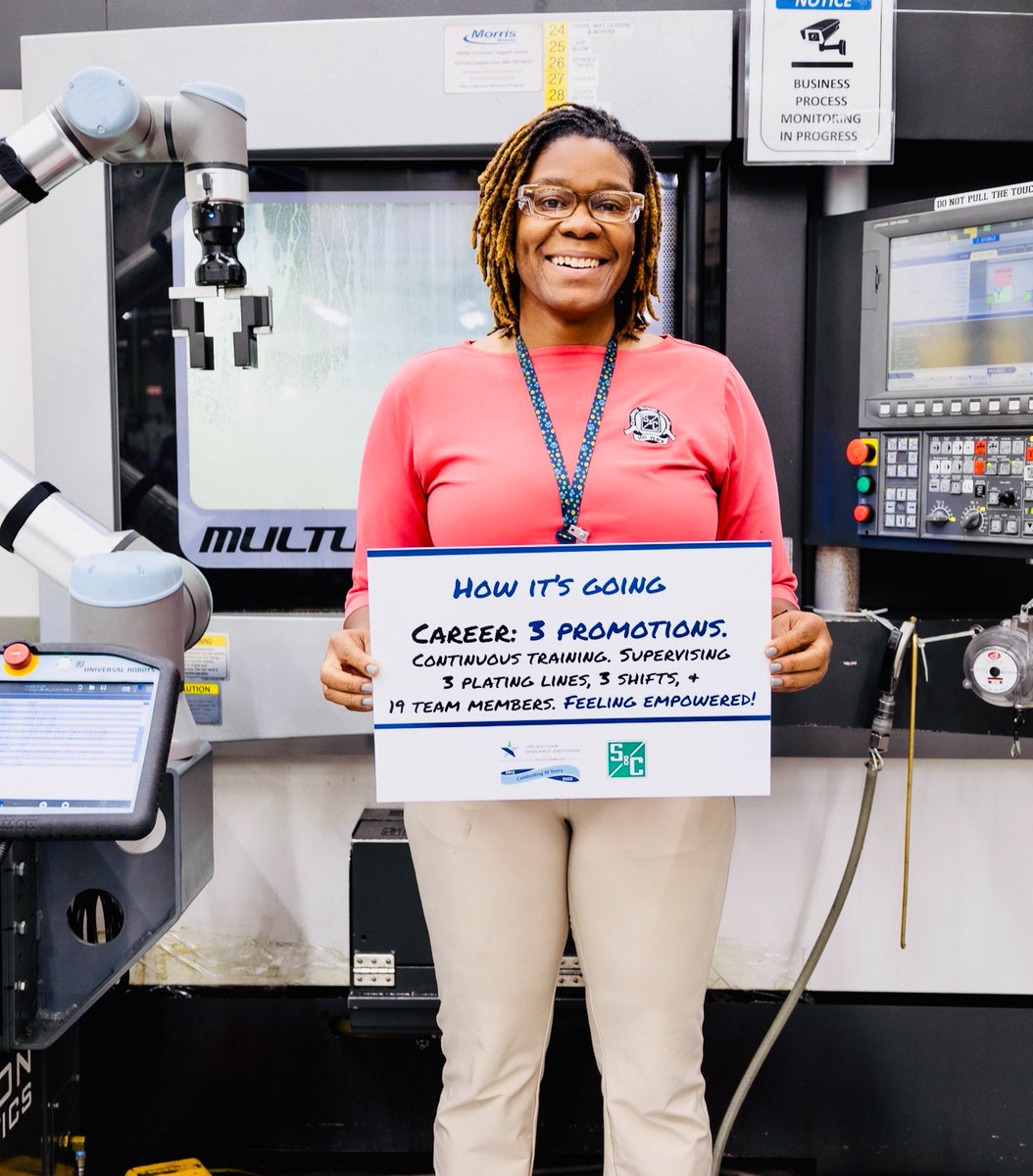Meet some of the people from @SandCElectric! Ivy T. says that she likes learning how things are made. Over the past 12 months, there have been nearly 60,000 job postings in the manufacturing sector in @cookcountygov alone. Chicookworks.org #HowItStarted #HowItsGoing