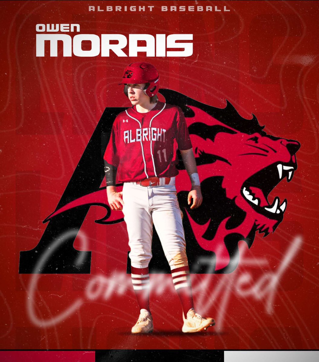 MoraisOwen's tweet photo. I am extremely excited to announce that I will be continuing my academic and athletic career at Albright College! Thank you to all of my coaches, family, and friends who have supported me along the way! Go Lions! https://t.co/qJI7txha9B