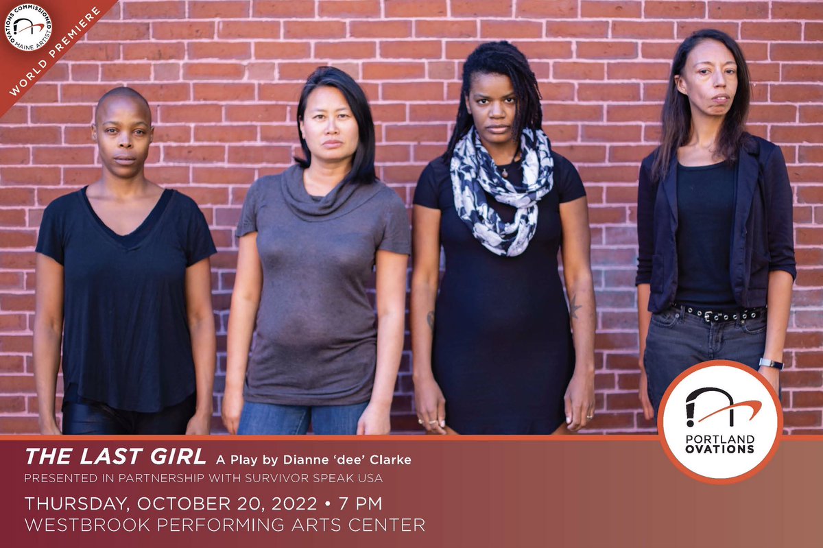 Westbrook Performing Arts Center this Thursday at 7 pm through <a href="/PortlndOvations/">Portland Ovations</a> , a reading of Dee Clarke’s The Last Girl ✊🏼❤️