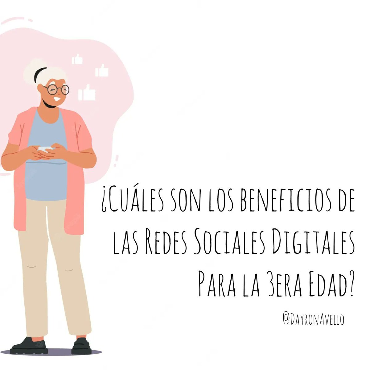 dayronavello's tweet photo. #CubaInformatiza 🇨🇺 ¿Cuáles son los beneficios de las #RedesSociales en los usuarios de la #3raEdad? 
👏 #Cuba #Agenda2030 #CubaVive #SocialMedia #RedesSocialesDigitales
👏 @MINCOMCuba @YarinaAmoroso @ObservatorioCGD @dptocicuba @fcomUH @UdeLaHabana https://t.co/j612ki0ty3