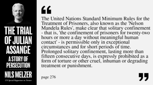 TrialAssange's tweet photo. #FreeAssangeNOW @johnpilger
29. Solitary Confinement is Torture https://t.co/EJQHKJoWtJ