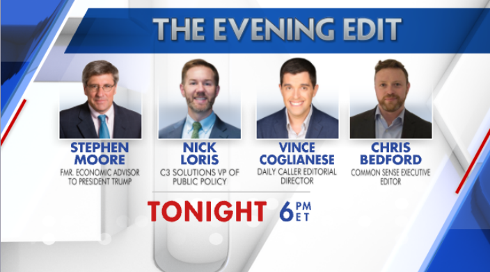 EveningEdit's tweet photo. .@StephenMoore 
@AndyPuzder
@Caitlyn_Jenner
@RepJamesComer
@DarrellIssa
@CBedfordDC
@VinceCoglianese 

We are live from DC! Joining us right now on Evening Edit 6PM ET/3PM PT with @LizMacDonaldFOX on @FoxBusiness https://t.co/QrfZOMd9Uv
