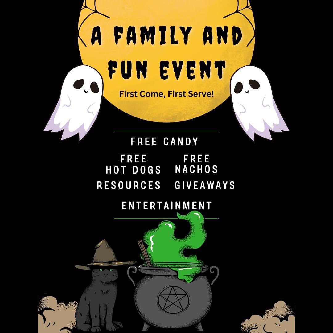 DMAHLOfficial's tweet photo. Looking for a fun way to get free candy and snacks while learning more about community organizations and resources? Join us this Saturday at the West Dallas Multipurpose Center! 
See y’all soon 👻👻👻 https://t.co/3unAQ3LTsV