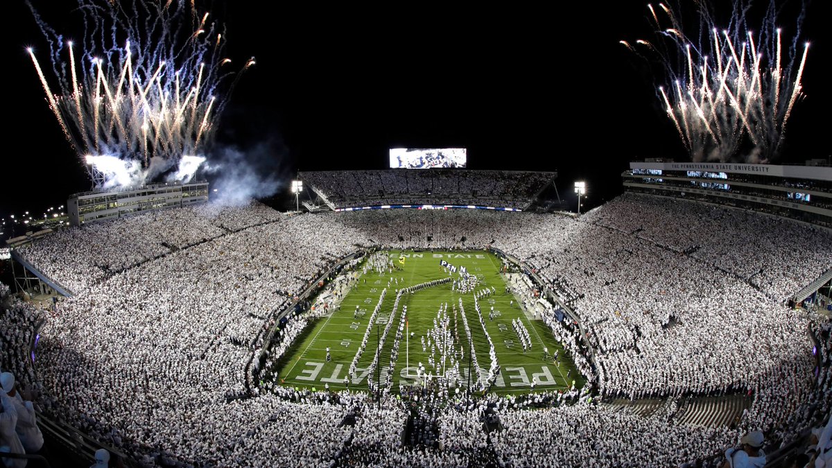 EngageMint_'s tweet photo. It's Whiteout Week in Happy Valley.  

The Whiteout didn't start as a simple marketing campaign or game theme.

They needed to rally the fan base. 

What started as a student-only movement 18 years ago has become one of the greatest atmospheres in college football. https://t.co/xexHlXO4kn