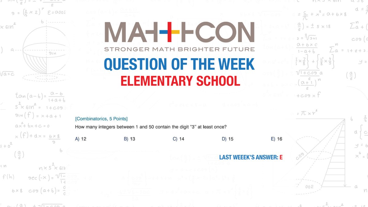 MathCON's tweet image. Do you know what's odd? Every other number 😉 Well, that and not starting the week off with MathCON's new Problem of the Week!
Can you answer our Problem of the Week? Let us know! ➕✖️➖➗ #MathCON #ProblemOfTheWeek #CommentYourAnswer #math #fun #yougotthis #mathjokes