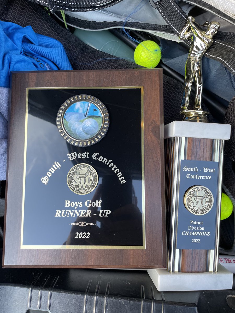 The Wildcats brought home some Hardware today in the boys SWC golf championship.  Way to go Bethel!!