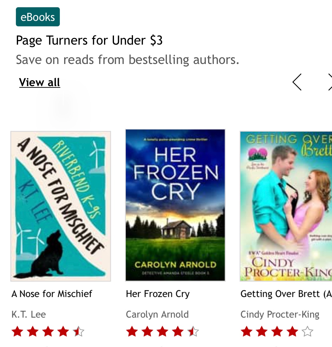 Appreciate the book love from the fabulous team at <a href="/KoboWritingLife/">Kobo Writing Life</a> for A Nose for Mischief this week! 📚🐾🔍

Get your copy here: kobo.com/us/en/ebook/a-…

#BookSale #99cents #kobo #99p #CozyMystery #k9