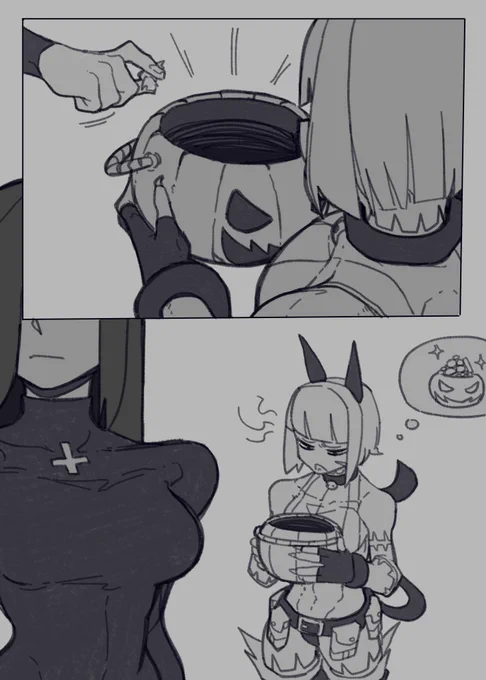 #Skullgirls #SkullgirlsHalloween2022 
trick or treat!!  ↓ 