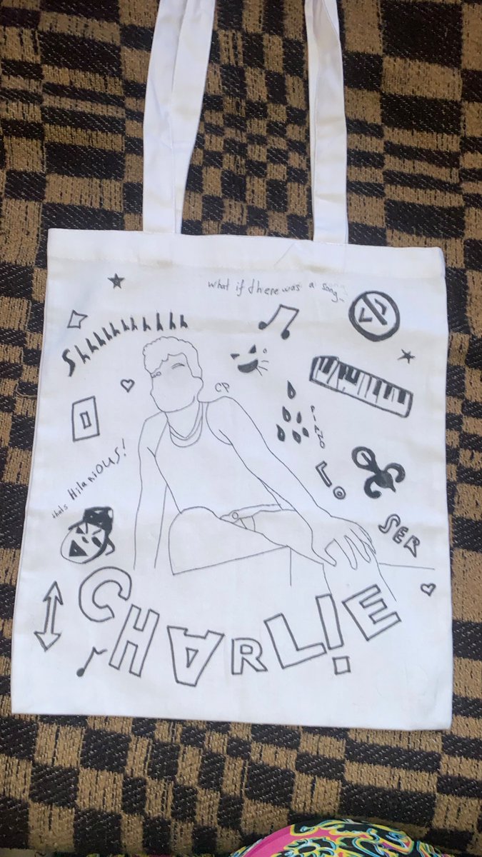 iCookiess17's tweet photo. @charlieputh,
 Hey Charlie Ik It looks wild, but your new album inspired me to create this bag. I enjoy to this album with my 🫀

well.
I love you Charlie and thank you for what you're doing. You have no idea how much your music and you are means to me.

cpf once - cpf forever 💚 https://t.co/9Z7bprtQeX