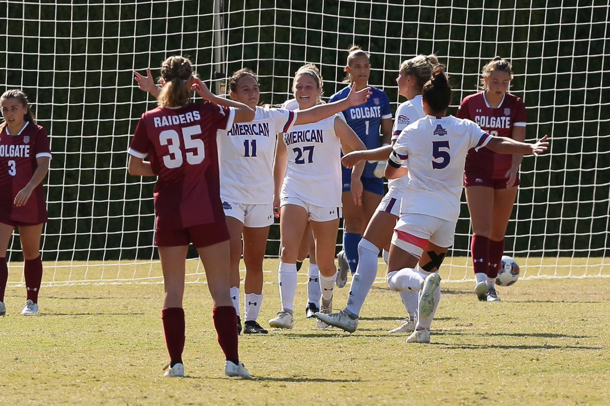 AU_WSoccer's tweet photo. Goal celebration pictures >>>

#BeAnEagle | #ClawsUp

📸: @mcreevers https://t.co/1vRu7gybwg
