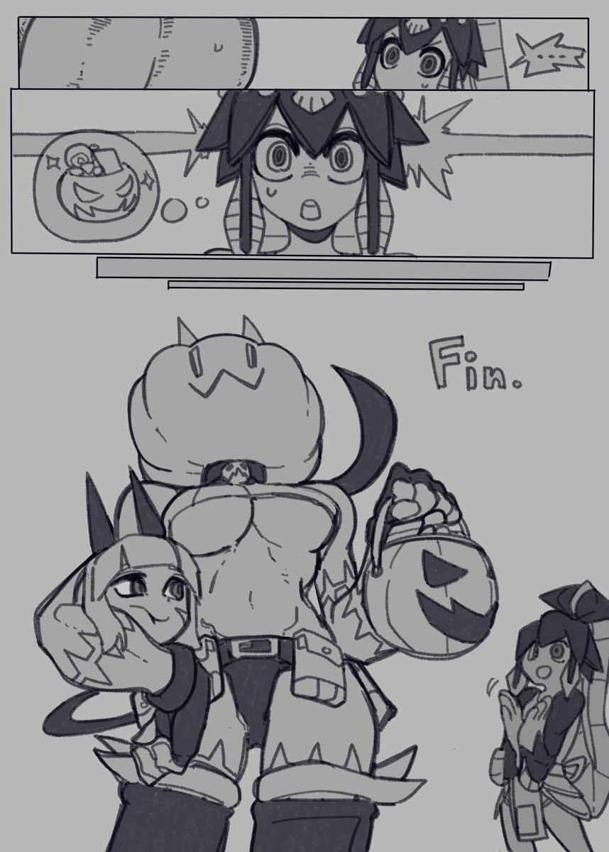 #Skullgirls #SkullgirlsHalloween2022 
trick or treat!!  ↓ 