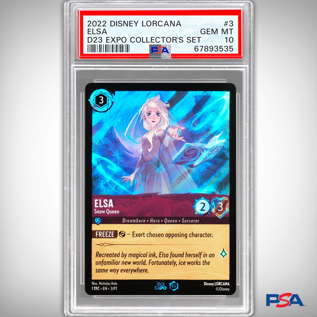 MAGICAL NEWS: PSA is now grading 2022 Disney Lorcana cards!