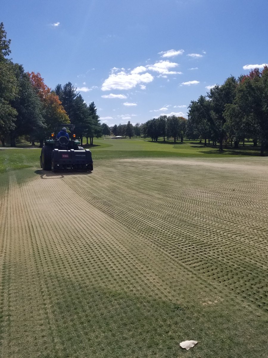 SuperTimG132's tweet photo. Otherwise people might not believe it actually happened!!! Thanks @AlexOlsenTurf each time we can go a little deeper....the root system keeps getting better which allows the playing surface to follow suite!!! #bettereveryday #2023prep #holesonholes https://t.co/6ETPL0yheR
