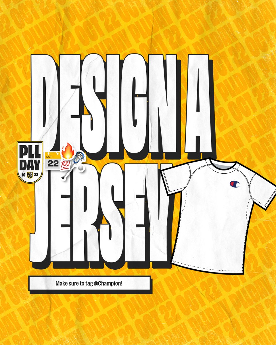 What do you envision another jersey could look like for your favorite team? 👀 Design your own and you could win a @ChampionUSA Prize Pack! Details, colors and logos can be found here: premierlacrosseleague.com/pll-day