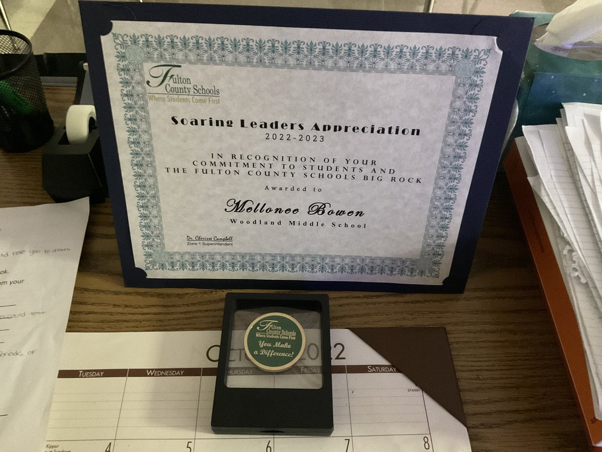 mellonee1's tweet photo. Thought I was just getting observed by the Zone 1 Superintendent…didn’t think I was being rewarded too! @WoodlandVoice @FultonCoSchools #BlessedAndGrateful https://t.co/fjaB2mT7LD