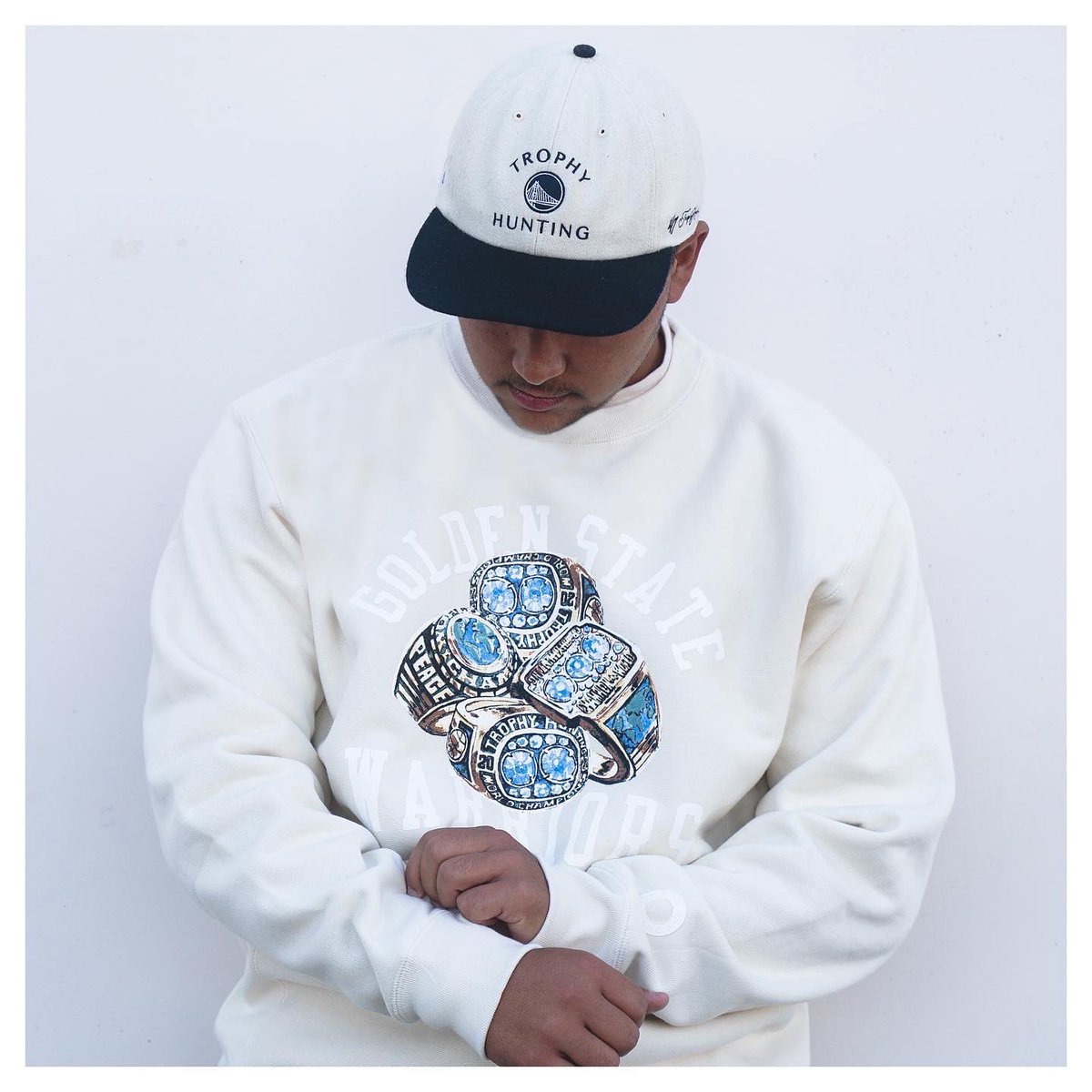 TrophyHunting_'s tweet photo. Trophy Hunting x ‘47  GSW Collection. Our collab with the NBA honors The Warriors. 

Starting tomorrow at 12pm EST- hats will be available via https://t.co/liKLQZowAC &amp; apparel will be an arena exclusive! 

Details here: https://t.co/WTGZFQYMWu https://t.co/I92AFZw5nW