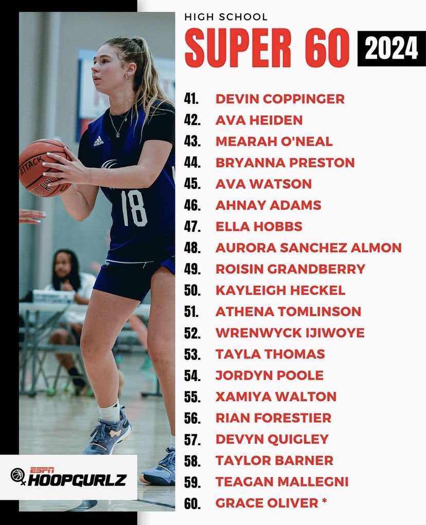 Grace Oliver (@ggraceoliver13) on Twitter photo Thank you so much for the recognition. Extremely humbled and grateful. Not done 💪🏼 <a href="/ShaneLaflin/">Shane Laflin</a> <a href="/KPannell71/">“KP”</a> <a href="/bballjkey/">Jason Key</a> <a href="/ESPN_WomenHoop/">ESPN Women's Hoops</a> <a href="/LadyRivals/">Lady Rivals</a> Thank you so much for the recognition. Extremely humbled and grateful. Not done 💪🏼 <a href="/ShaneLaflin/">Shane Laflin</a> <a href="/KPannell71/">“KP”</a> <a href="/bballjkey/">Jason Key</a> <a href="/ESPN_WomenHoop/">ESPN Women's Hoops</a> <a href="/LadyRivals/">Lady Rivals</a>