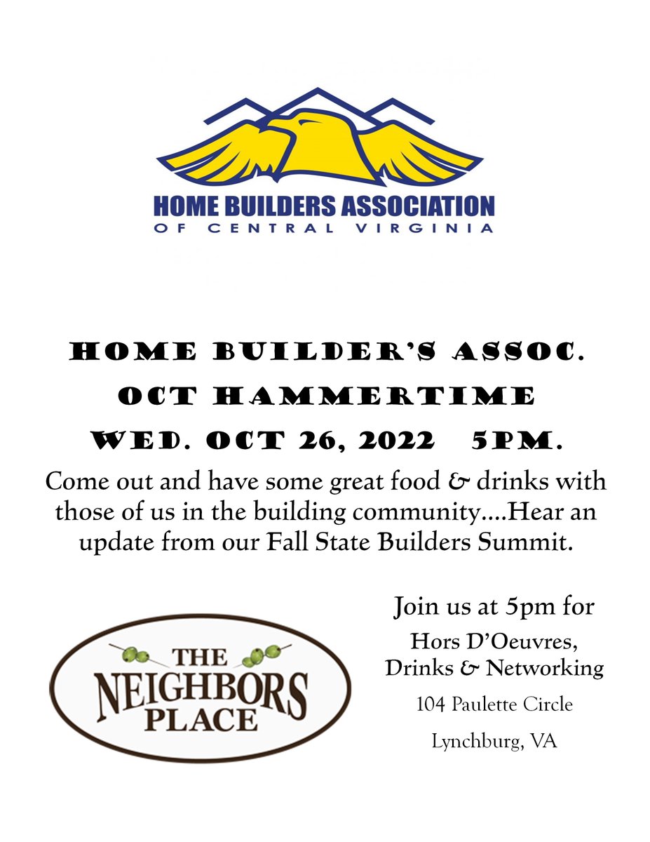 HBACV's tweet photo. Come join us next week! https://t.co/swu7F8fD6o