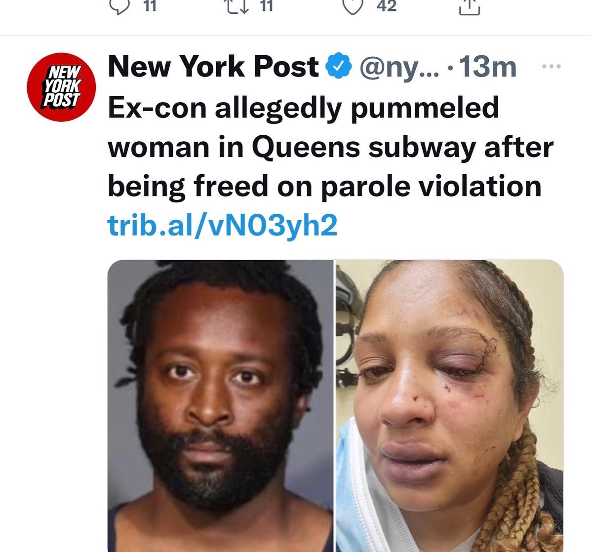 3_hedy's tweet photo. @KathyHochul And you’re  the candidate who gives free get out of jail cards to violent repeat criminals who prey upon the vulnerable knowing there wont be any consequences to pay. Vote for Lee Zeldin for NY Governor. Your life &amp; the lives of your loved ones depend on it https://t.co/LbCHiVK0lN