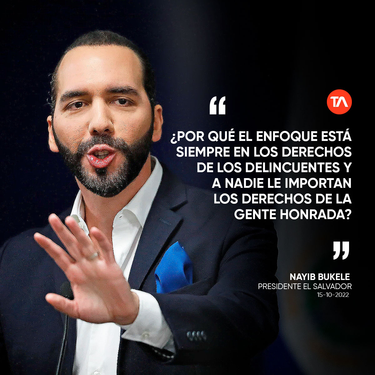 teleamazonasec's tweet photo. #VIDEO | #Bukele a las oenegés: 'Defienden los derechos (humanos) de los delincuentes y no de la gente honrada'. https://t.co/3FdE7DttL6 https://t.co/tyTrKkXwF9