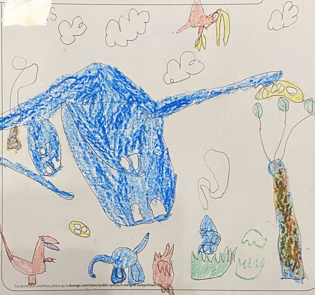 Simpson08's tweet photo. @benugouk @NHM_London Had an amazing day checking out the dinosaurs, watching my little ones create masterpieces at lunch and saying hello to Dippy #trexrestaurant #twinsadventures #teamherbivore https://t.co/nautVHiaGa