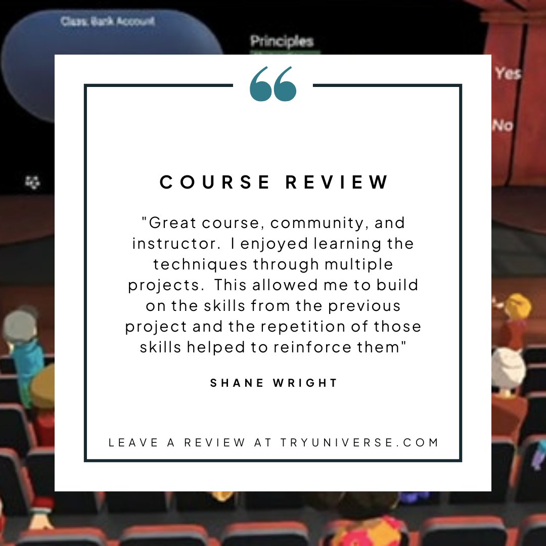 We love seeing these reviews on our site, and feeling the love from our graduates! If you'd like to leave a review on our site, we may feature you!