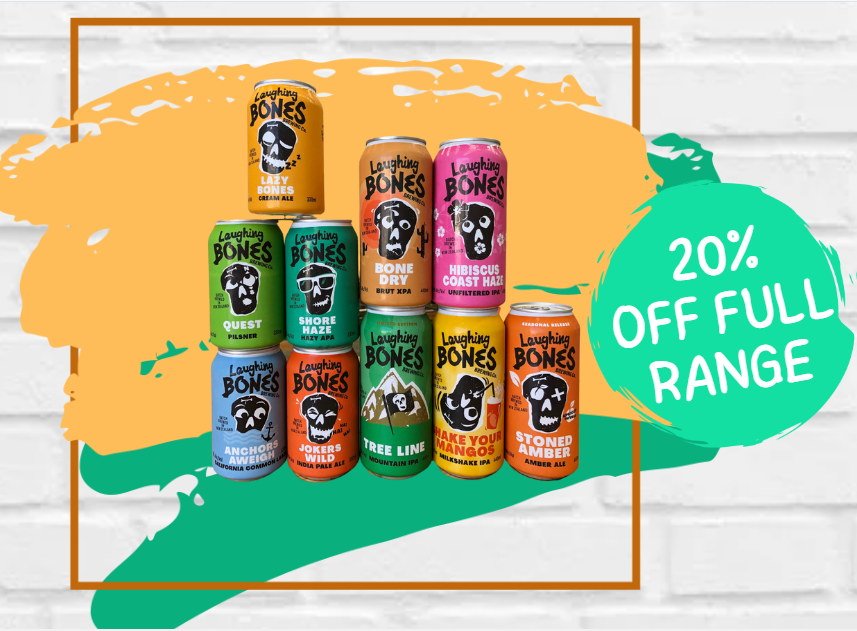 Spring Sale now on! 💥20% off full range - online orders only.💥 Free shipping nationwide💥Ends Sunday, Oct 23rd. laughingbonesbrewing.com/collections/la…